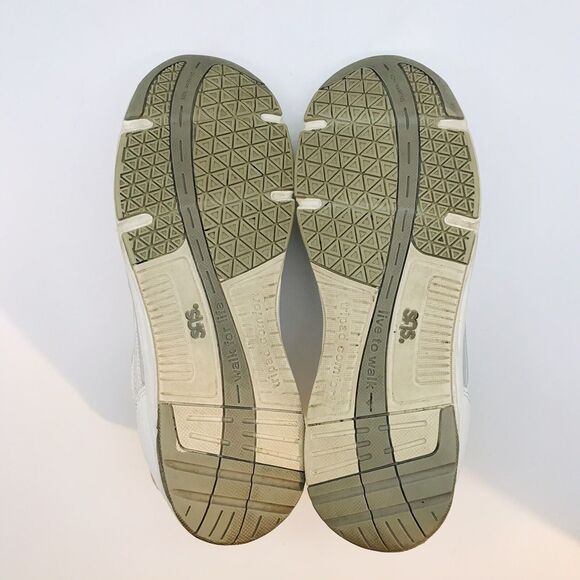 SAS Tour Mesh Tripad Comfort Sneaker Womens 9M Silver White Lace Up Walking Shoe - Picture 7 of 13